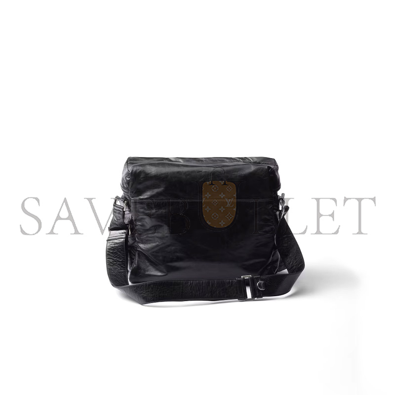 Pra*a leather shoulder bag 2vd062 (29*23*15cm)